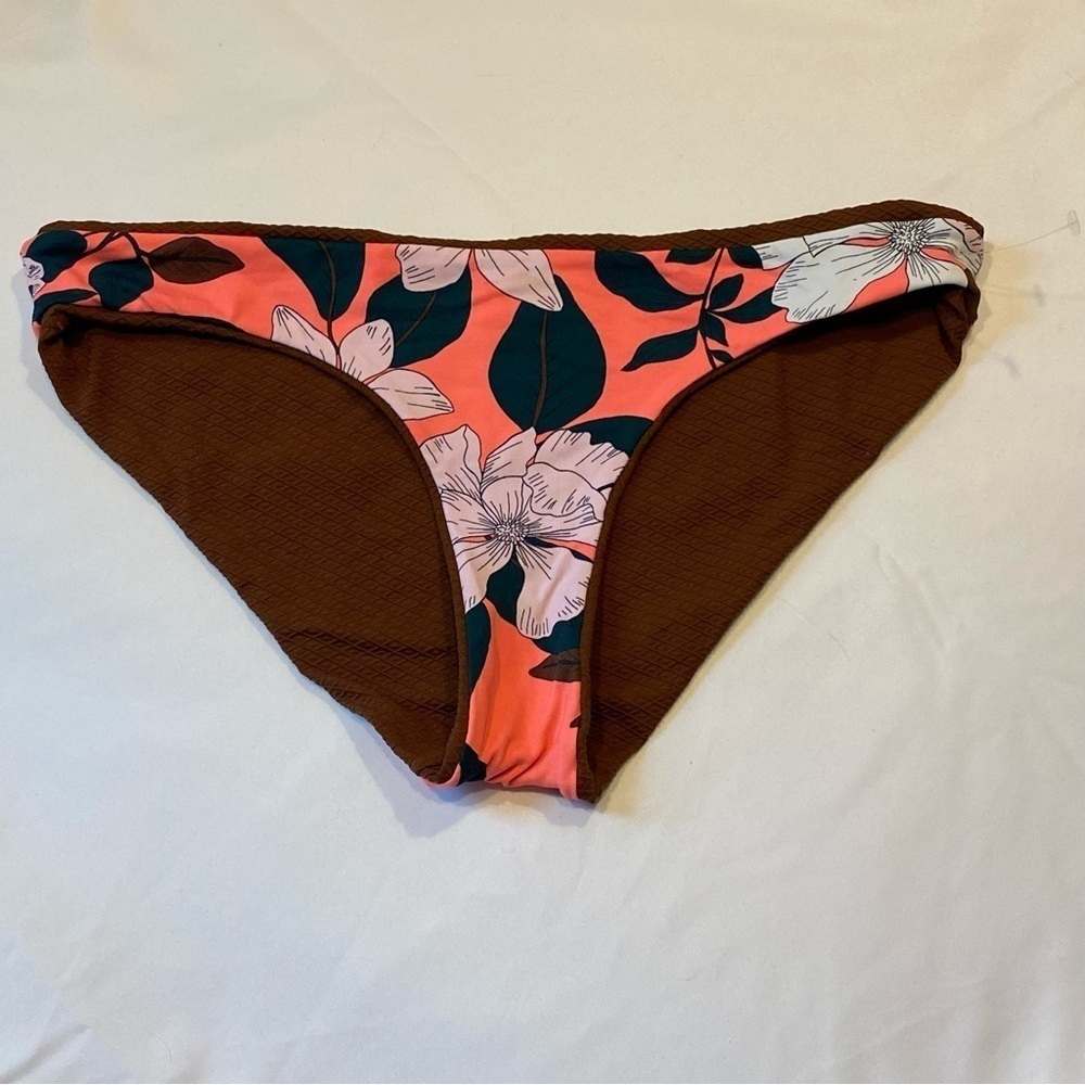 New Maaji sublime reversible coconut floral brown bikini bottom 2874